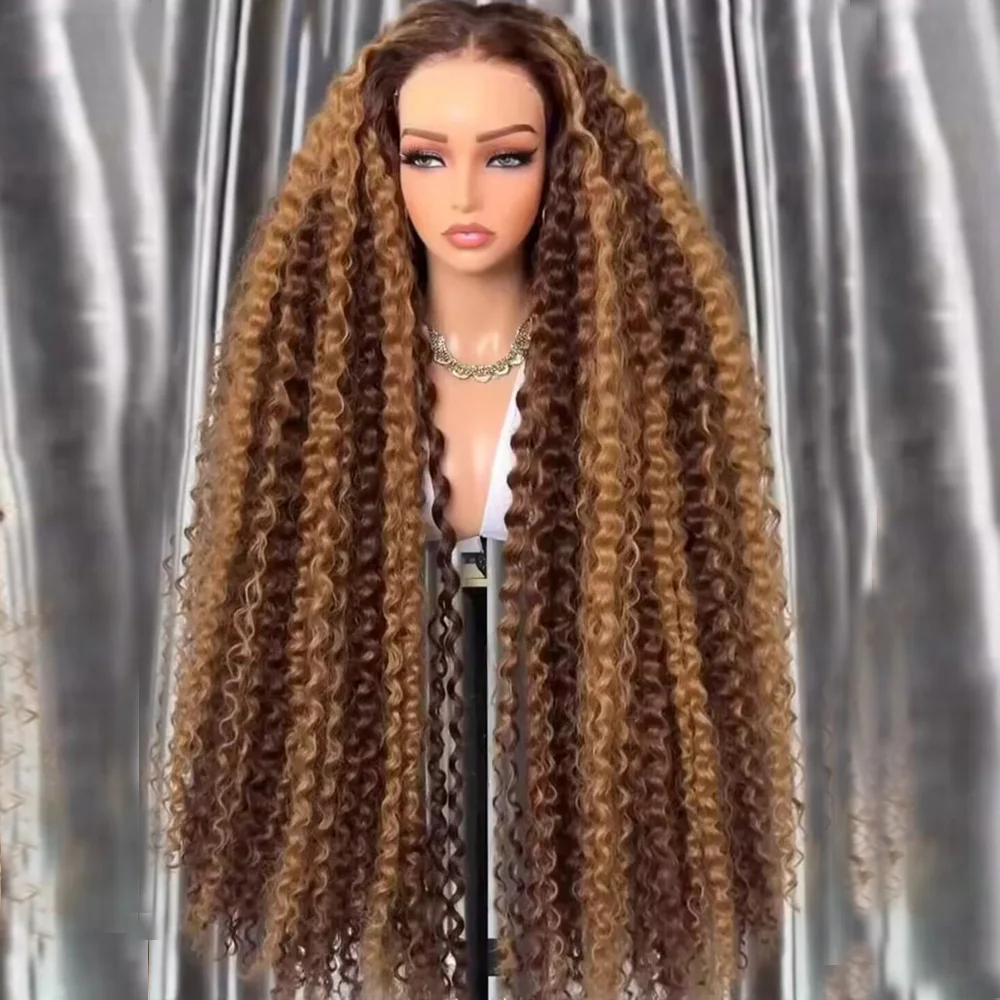 26“Long Kinky Curly 180Density Soft highlight Blond Lace Front Wig For Black Women Babyhair Synthetic Heat Resistant Glueless
26“Long Kinky Curly 180Density Soft highlight Blond Lace Front Wig For Black Women Babyhair Synthetic Heat Resistant Glueless