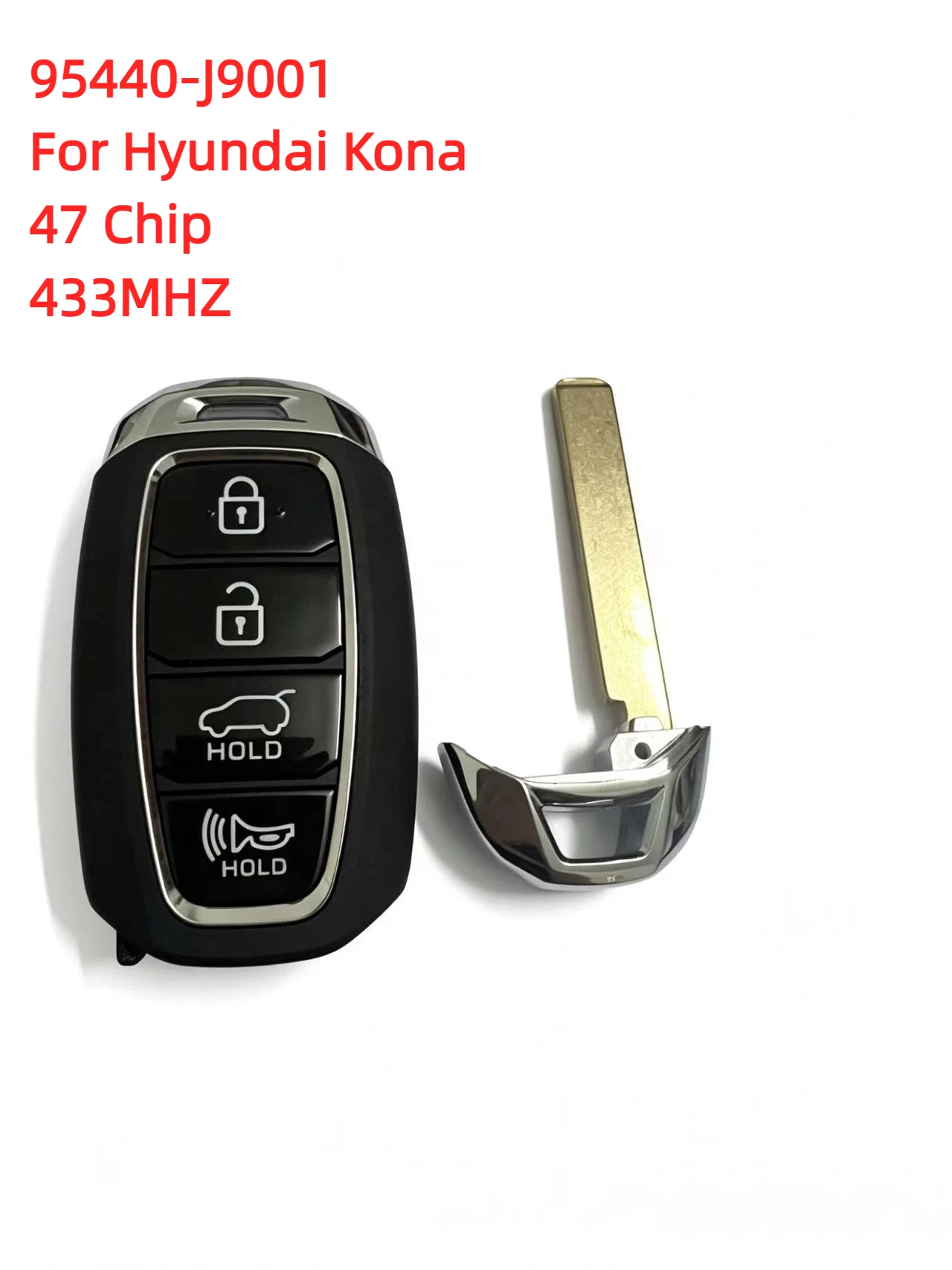 95440-J9100 Remote Key Fob for Hyundai Kona 2019-2020
95440-J9100 Remote Key Fob for Hyundai Kona 2019-2020