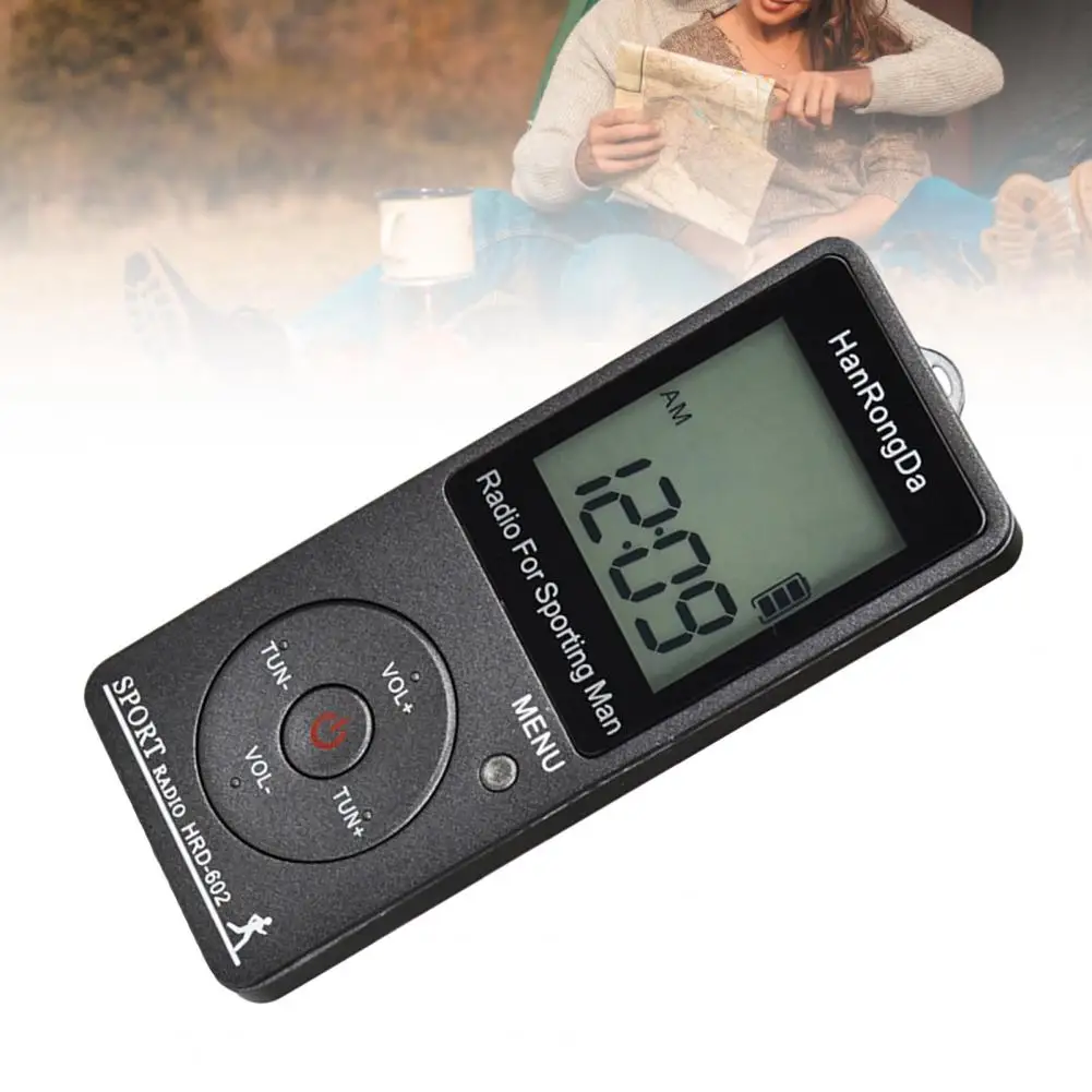 HRD-602 Mini Radio LCD Display FM/AM Reception Pocket Radio Rechargeable Battery Digital Radio Conference Receiver for Hiking
HRD-602 Mini Radio LCD Display FM/AM Reception Pocket Radio Rechargeable Battery Digital Radio Conference Receiver for Hiking