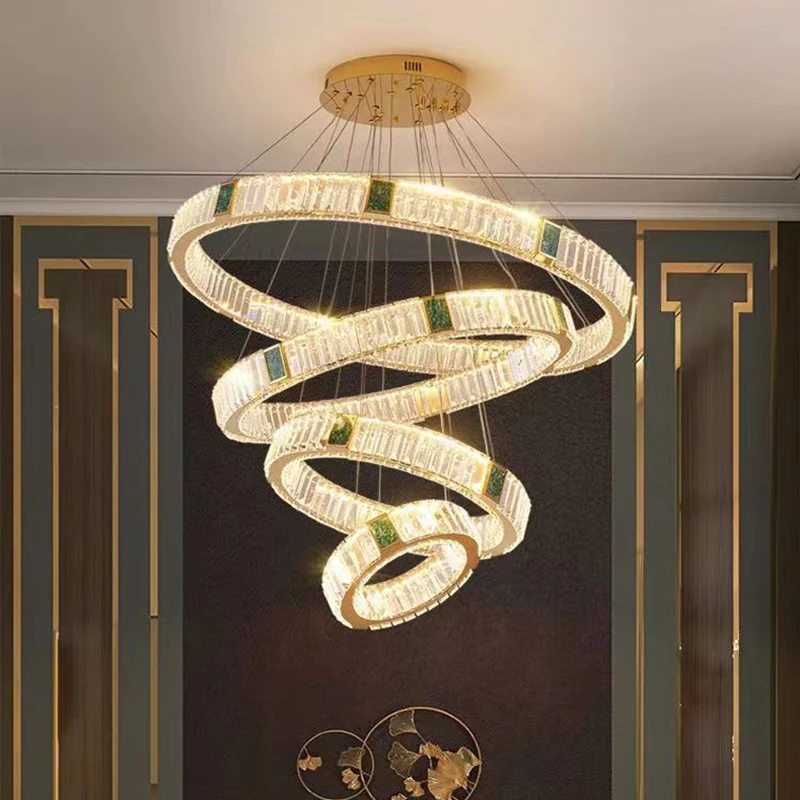 Modern Ring Shell Crystal Pendant Lighs Luxury Interior Decoration Bedroom Living Room Ceiling Chandelier Led Lighting Fixtures
Modern Ring Shell Crystal Pendant Lighs Luxury Interior Decoration Bedroom Living Room Ceiling Chandelier Led Lighting Fixtures