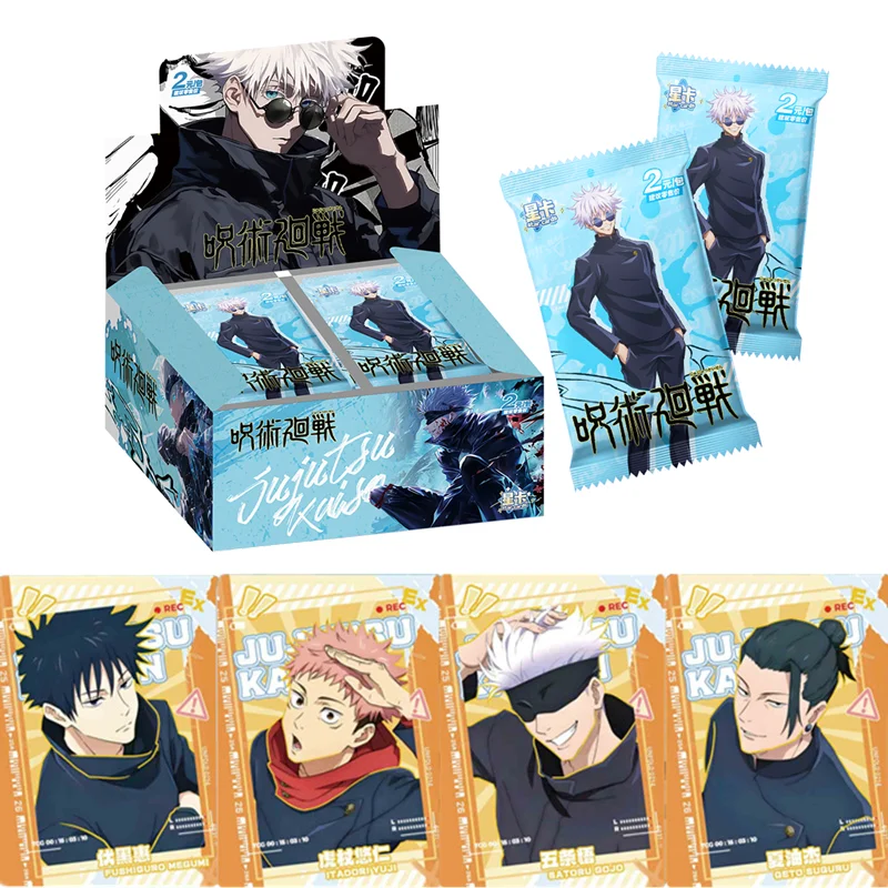 Jujutsu Kaisen Anime Collection Cards Gojo Satoru Fushiguro Megumi Itadori Yuji Rare Trading Cards Toy Gift For Fans
Jujutsu Kaisen Anime Collection Cards Gojo Satoru Fushiguro Megumi Itadori Yuji Rare Trading Cards Toy Gift For Fans