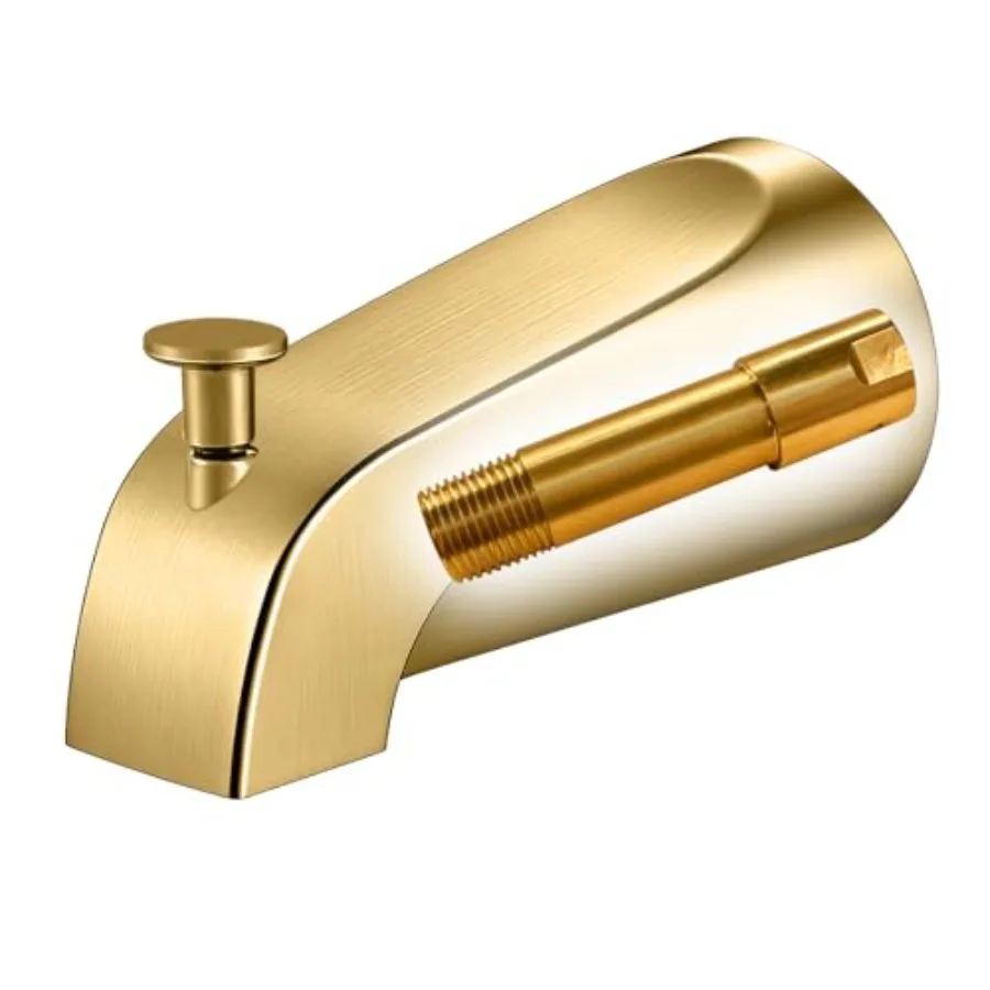 Tub Spout with Diverter Heavy Duty All Metal Bathtub Faucet with Brass Shower Slip-on Bathtub Faucet for 1/2 Inch Copper Pipe 5
Tub Spout with Diverter Heavy Duty All Metal Bathtub Faucet with Brass Shower Slip-on Bathtub Faucet for 1/2 Inch Copper Pipe 5