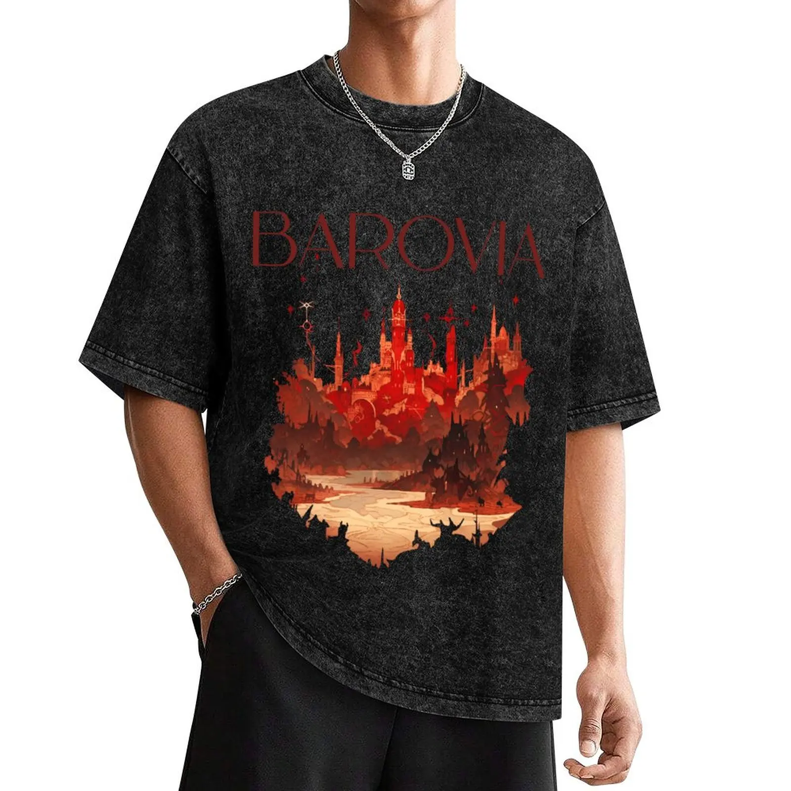 Castle Ravenloft in Barovia (Dungeons & Dragons: Curse of Strahd) T-Shirt Man t-shirt clothes plain black t shirts men
Castle Ravenloft in Barovia (Dungeons & Dragons: Curse of Strahd) T-Shirt Man t-shirt clothes plain black t shirts men