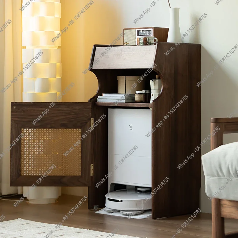 JJ North American Black Walnut Sweeping Robot Cabinet Rack Modern Storage Cabinet Solid Wood Sofa Side Few Cabinets TV Side
JJ North American Black Walnut Sweeping Robot Cabinet Rack Modern Storage Cabinet Solid Wood Sofa Side Few Cabinets TV Side