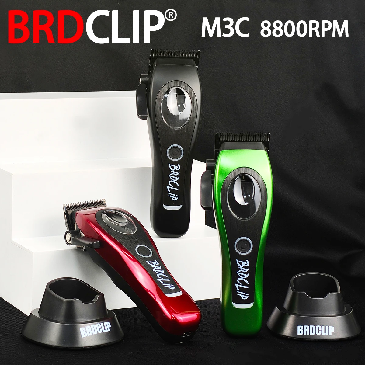 Professional BRDCLIP M3C 8800RPM Hair Clipper DLC Blade Barber with Charging Base 4500mAh Hair Cutting Machine Hair Trimmer Men
Professional BRDCLIP M3C 8800RPM Hair Clipper DLC Blade Barber with Charging Base 4500mAh Hair Cutting Machine Hair Trimmer Men