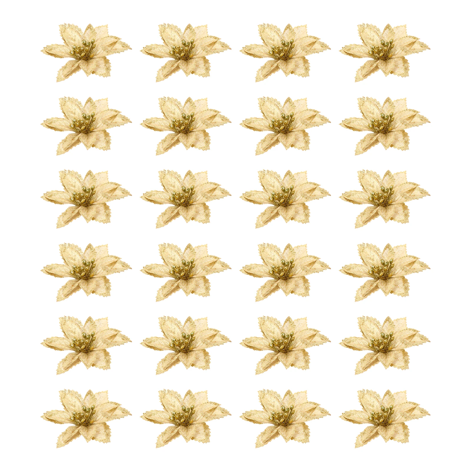 24 Pcs Christmas Simulation Flowers Artificial Decorative Tree Props Glitter Powder Reusable Party Accessories Festive Craft
24 Pcs Christmas Simulation Flowers Artificial Decorative Tree Props Glitter Powder Reusable Party Accessories Festive Craft