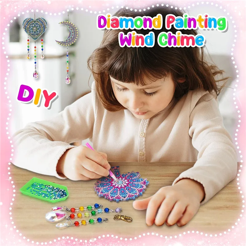 A03I-Diamond Painting Craft Gifts Butterfly Diamond Wind Chime For 6-12 Year Old Girls Kids
A03I-Diamond Painting Craft Gifts Butterfly Diamond Wind Chime For 6-12 Year Old Girls Kids
