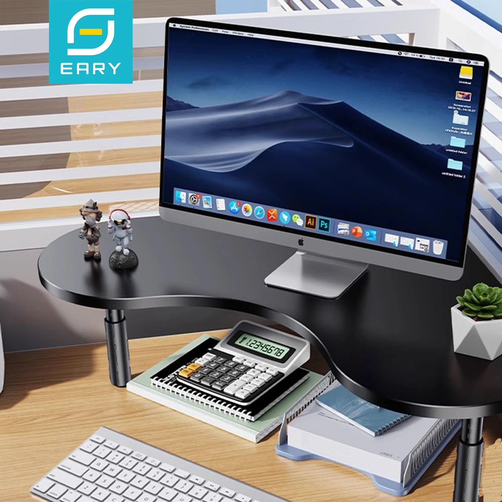 Eary Triangular Monitor Screen Stand Metal Computer Desk Table Height Adjustable Office Laptop Bracket Storage Keyboard Mouse
Eary Triangular Monitor Screen Stand Metal Computer Desk Table Height Adjustable Office Laptop Bracket Storage Keyboard Mouse