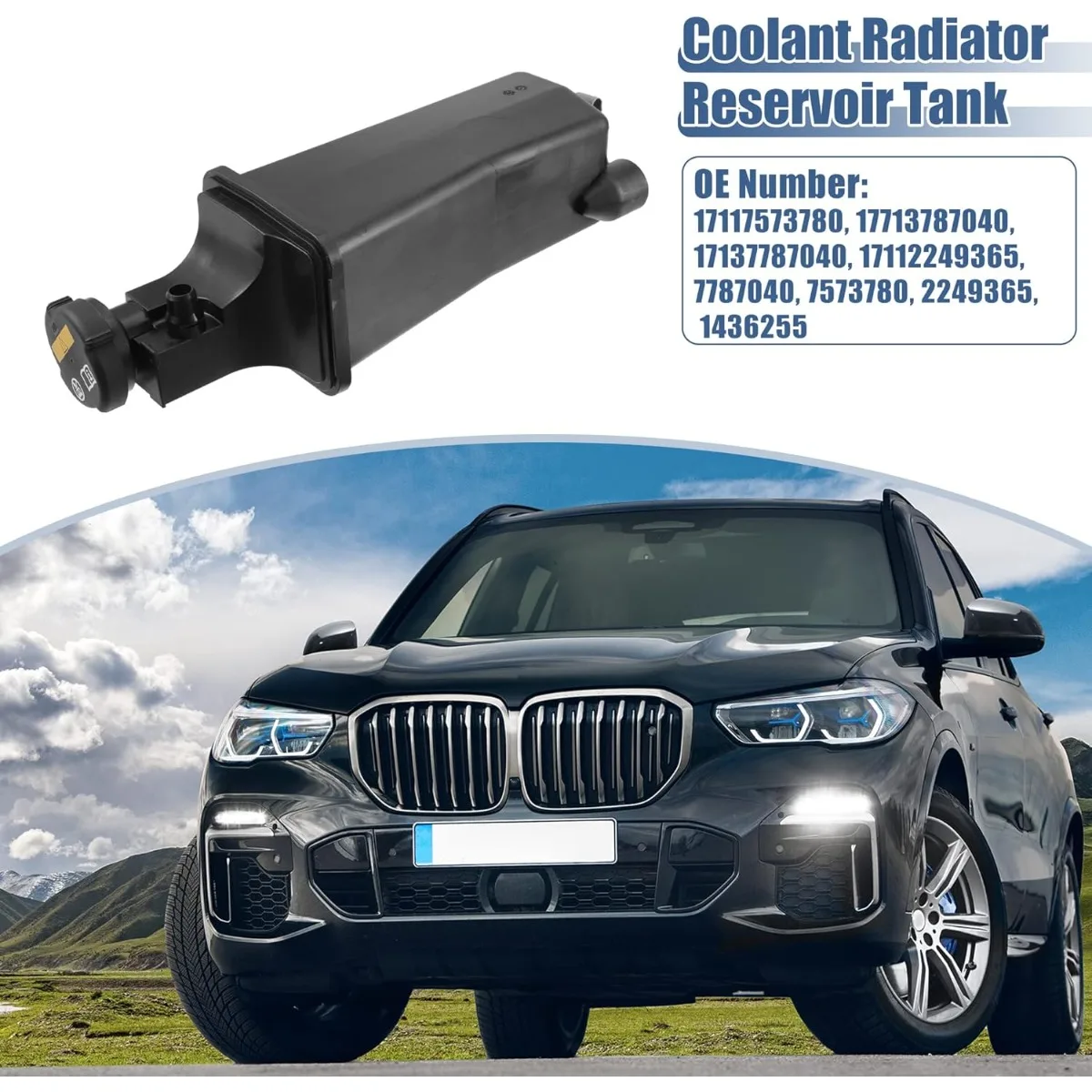 Engine Coolant Overflow Recovery Reservoir Tank with Cap & Sensor FOR BMW E46 318i Base, X5 3.0i E53 ,17137787040 17111742231
Engine Coolant Overflow Recovery Reservoir Tank with Cap & Sensor FOR BMW E46 318i Base, X5 3.0i E53 ,17137787040 17111742231