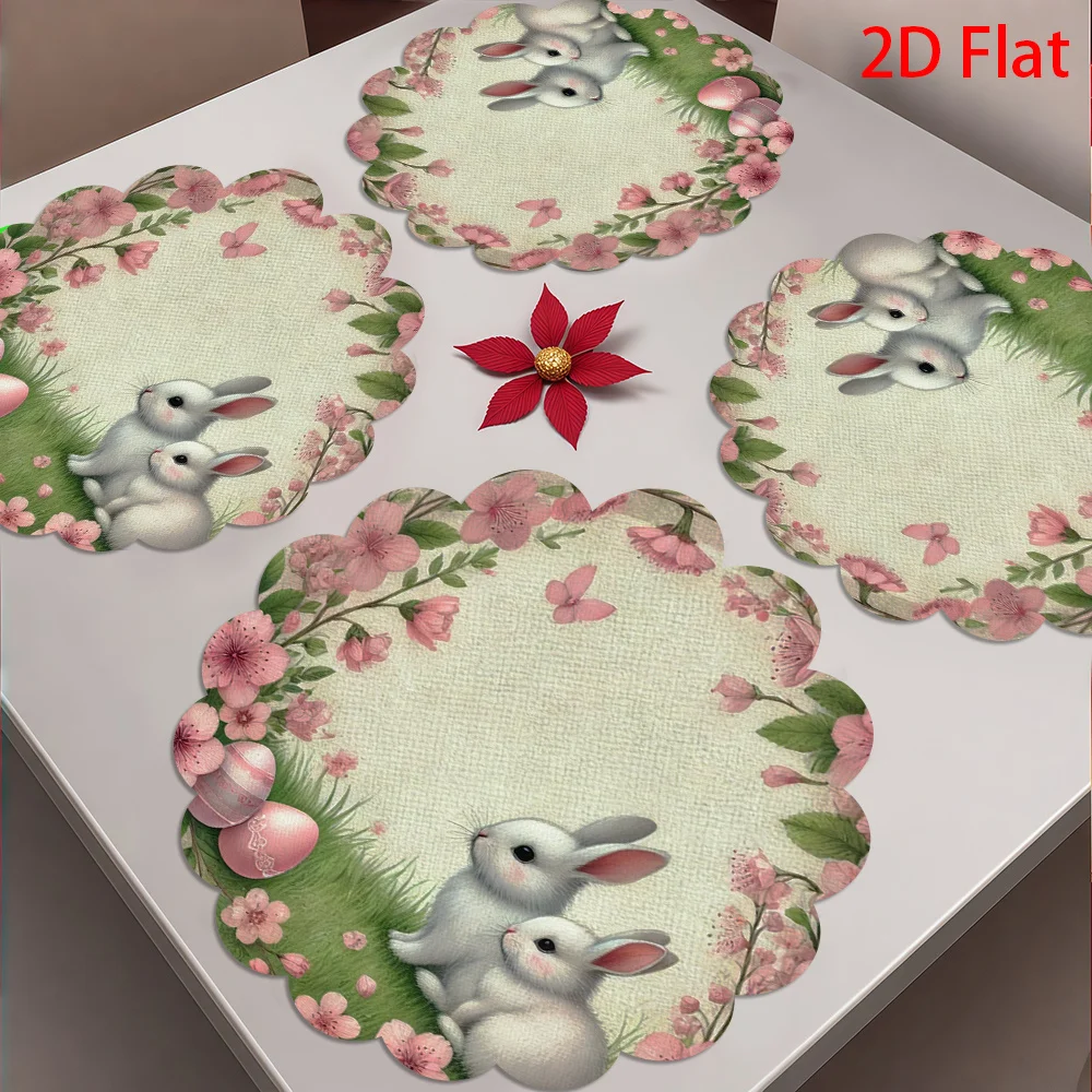 4pcs Cute Rabbit and Easter Egg Design | Pink Antirrhinum Majus Floral Pattern, Ideal for Easter Feast and Celebrations
4pcs Cute Rabbit and Easter Egg Design | Pink Antirrhinum Majus Floral Pattern, Ideal for Easter Feast and Celebrations