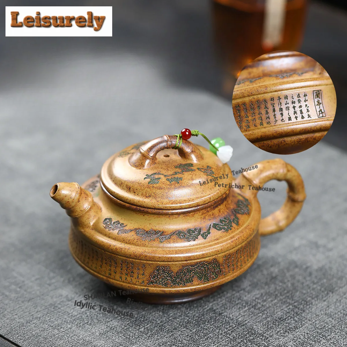 350ml High-end Yixing Purple Clay Teapots Handmade Bamboo Pot Raw Ore Wood-fired Porcelain Mud Kettle With Infuser Zisha Tea Set
350ml High-end Yixing Purple Clay Teapots Handmade Bamboo Pot Raw Ore Wood-fired Porcelain Mud Kettle With Infuser Zisha Tea Set