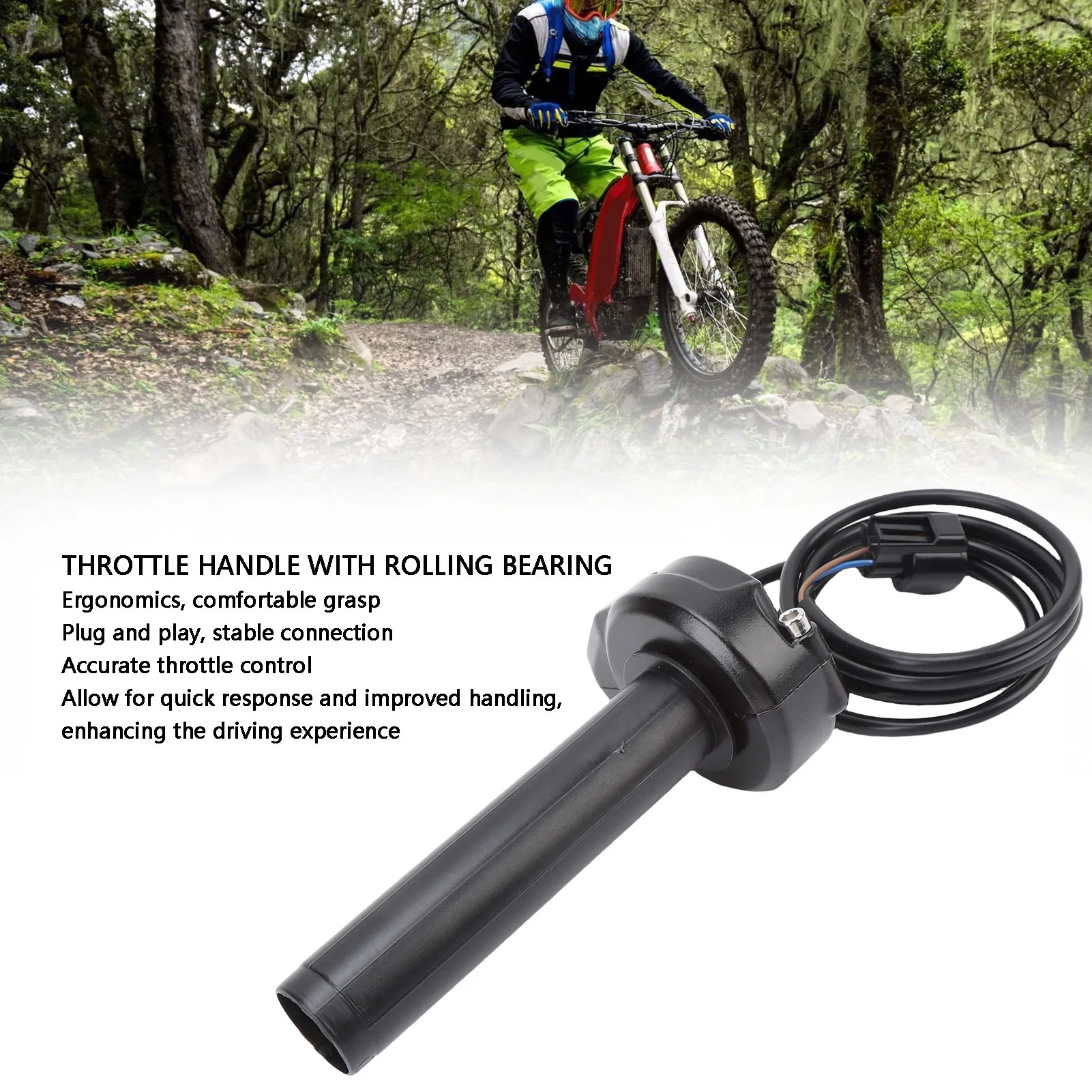 Motorcycle Throttle Grips Plug and Play Throttle Handle with Cable 22mm Replacement for Surron X for Electrice Dirt Bike
Motorcycle Throttle Grips Plug and Play Throttle Handle with Cable 22mm Replacement for Surron X for Electrice Dirt Bike
