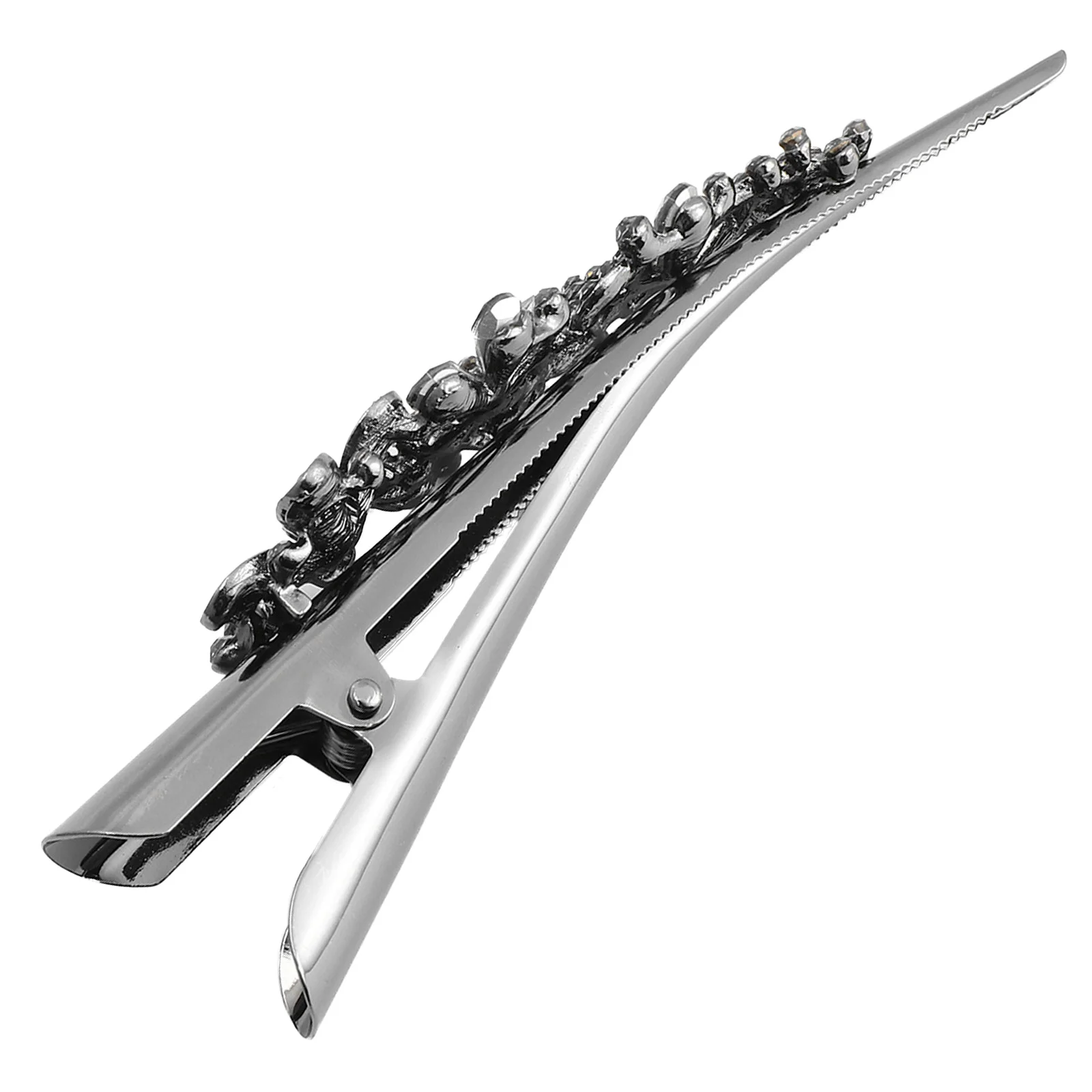 Заколка-уточка для волос со стразами, винтажная, в форме рога, из сплава, для женщин, с надежной фиксацией, не скользит, для укладки волос и умывания
Заколка-уточка для волос со стразами, винтажная, в форме рога, из сплава, для женщин, с надежной фиксацией, не скользит, для укладки волос и умывания