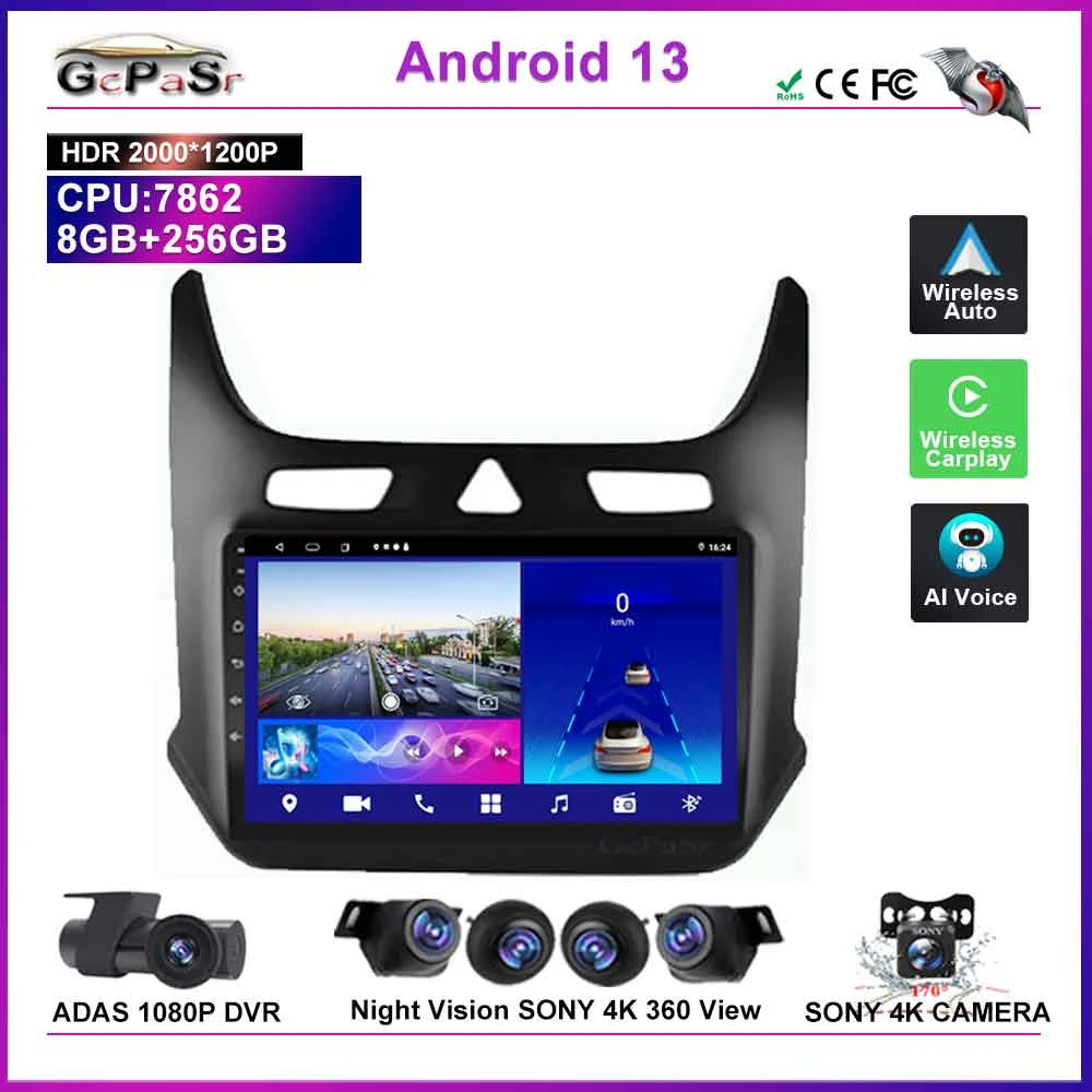 Android 13 Car GPS WiFi Multimedia Radio Video Player For Chevrolet COBALT 2011 - 2018 2.5D Navigation QLED Screen NO 2Din DVD
Android 13 Car GPS WiFi Multimedia Radio Video Player For Chevrolet COBALT 2011 - 2018 2.5D Navigation QLED Screen NO 2Din DVD
