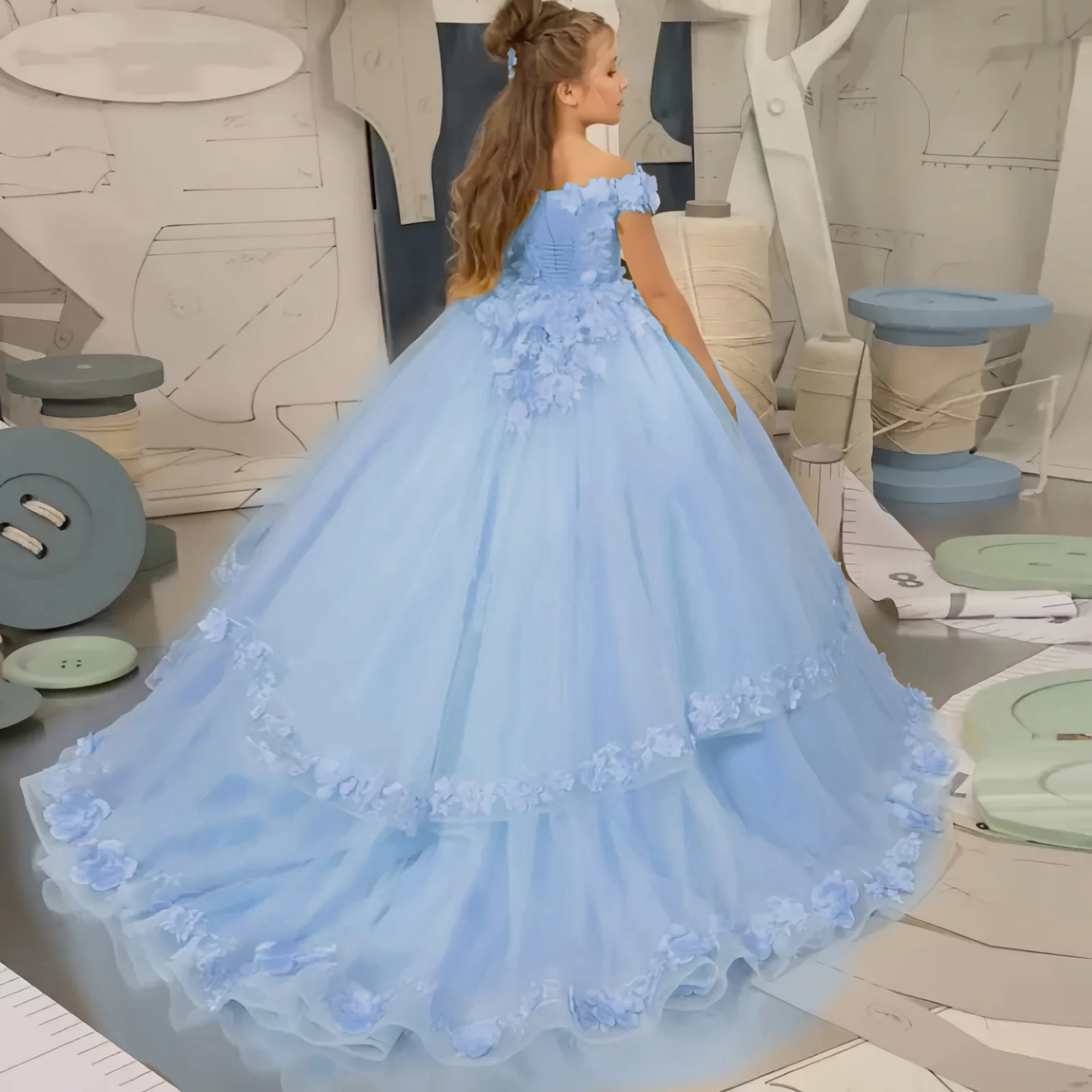 Customized Blush Lace Flower Girl Dress Sweetheart Long Princess for Wedding Bridesmaid Birthday Party First Communion Dress
Customized Blush Lace Flower Girl Dress Sweetheart Long Princess for Wedding Bridesmaid Birthday Party First Communion Dress