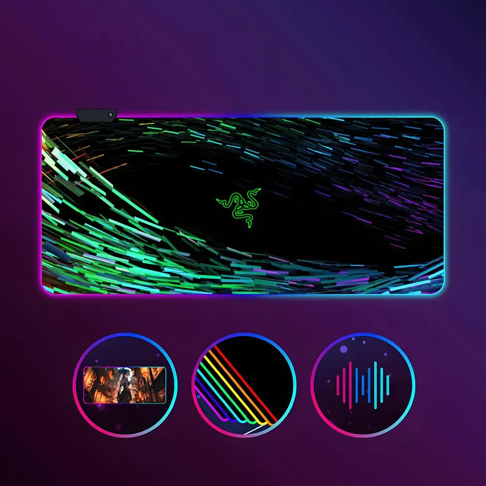 R-Razer Mouse Pad RGB Luminous 900X400mm Large Table Mat Non-slip Extra Large Game Office Mouse Pad
R-Razer Mouse Pad RGB Luminous 900X400mm Large Table Mat Non-slip Extra Large Game Office Mouse Pad