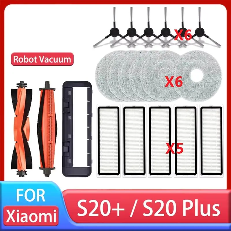 A59P New For Robot Vacuum S20+ / S20 Plus / B108GL Parts Accessories Main Brush Side Brush Replacement Spare
A59P New For Robot Vacuum S20+ / S20 Plus / B108GL Parts Accessories Main Brush Side Brush Replacement Spare