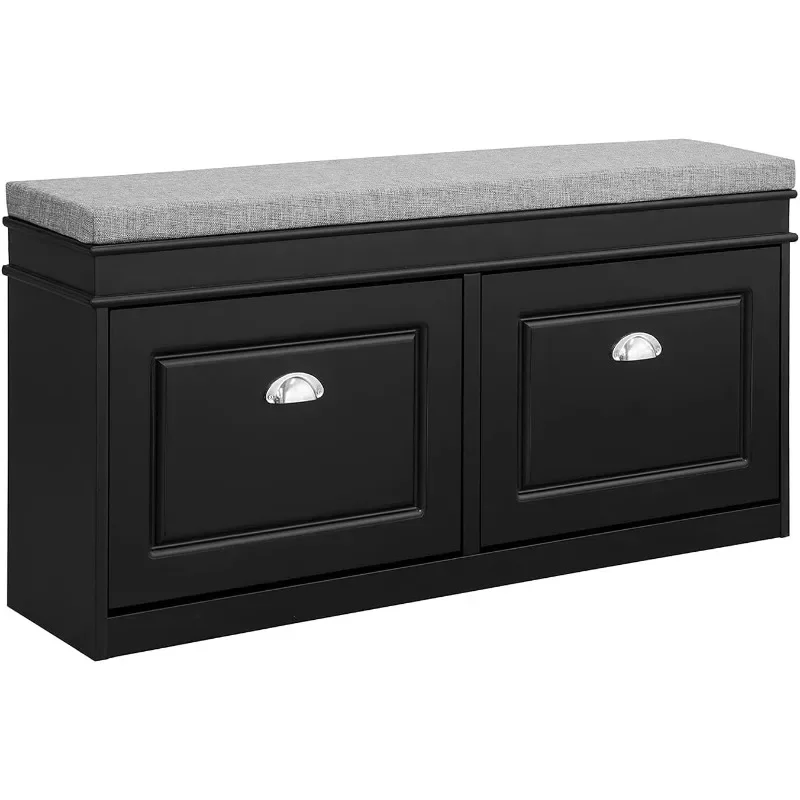 2 Drawers, shoe stool, shoe rack, shoe cabinet, hallway storage stool with seat cushion
2 Drawers, shoe stool, shoe rack, shoe cabinet, hallway storage stool with seat cushion