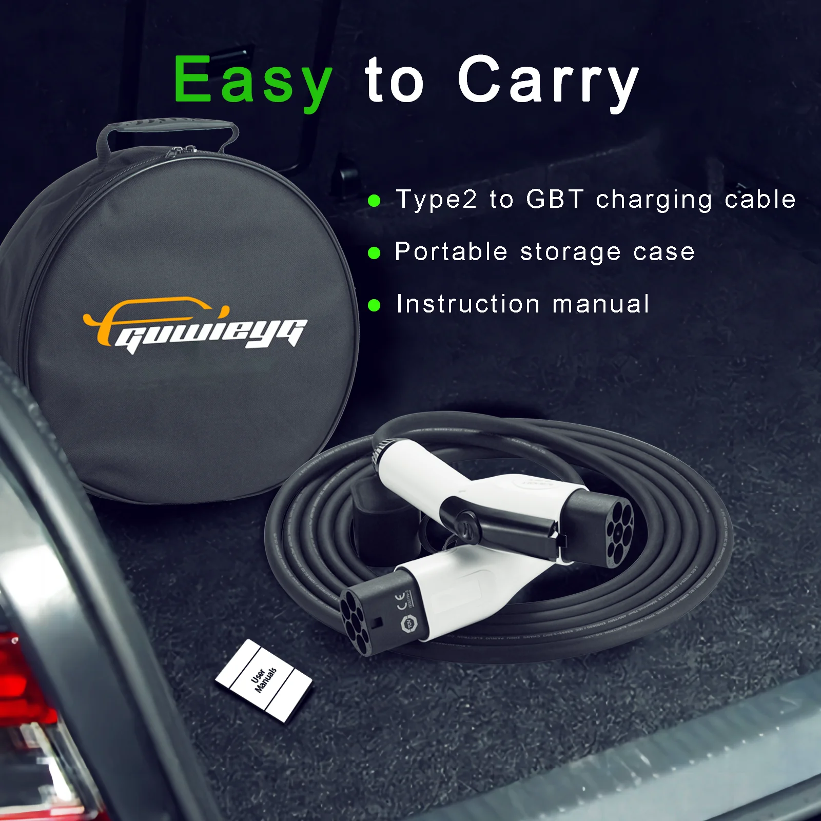 Type2 to GBT Cable GBT Charging Cable Type2 Charging Cable EV Charging Cable GUWIEYG 11KW GB/T Charger
Type2 to GBT Cable GBT Charging Cable Type2 Charging Cable EV Charging Cable GUWIEYG 11KW GB/T Charger