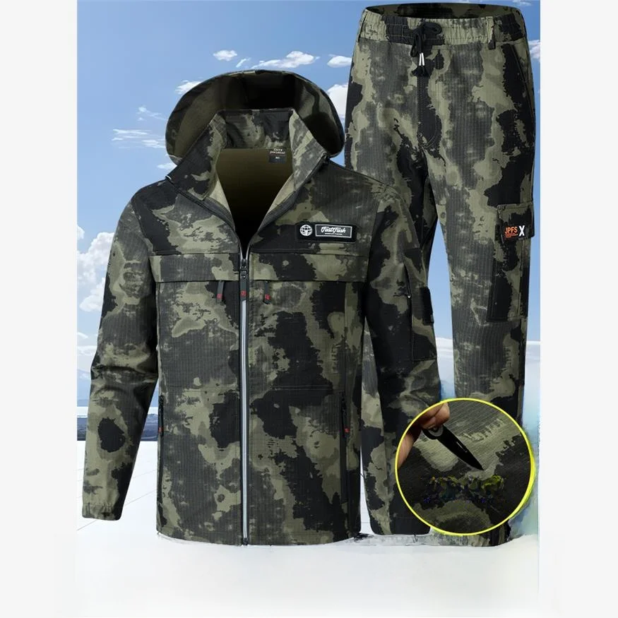 Мужской камуфляжный рабочий костюм для весны и осени, дышащий, водонепроницаемый, износостойкий, для тренировок, новинка весеннего сезона
Мужской камуфляжный рабочий костюм для весны и осени, дышащий, водонепроницаемый, износостойкий, для тренировок, новинка весеннего сезона