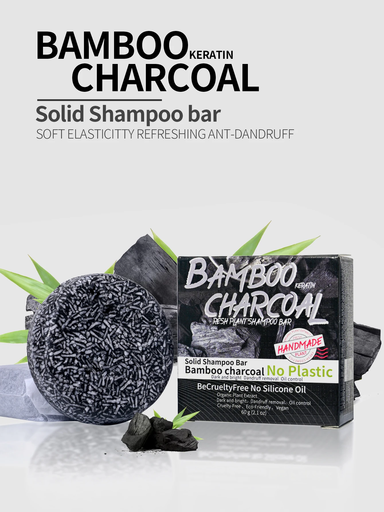 J + 60 г шампунь с бамбуковым углем для глубокой очистки, увлажняющий и питательный бамбуковый угольный порошок, мыло ручной работы
J + 60 г шампунь с бамбуковым углем для глубокой очистки, увлажняющий и питательный бамбуковый угольный порошок, мыло ручной работы