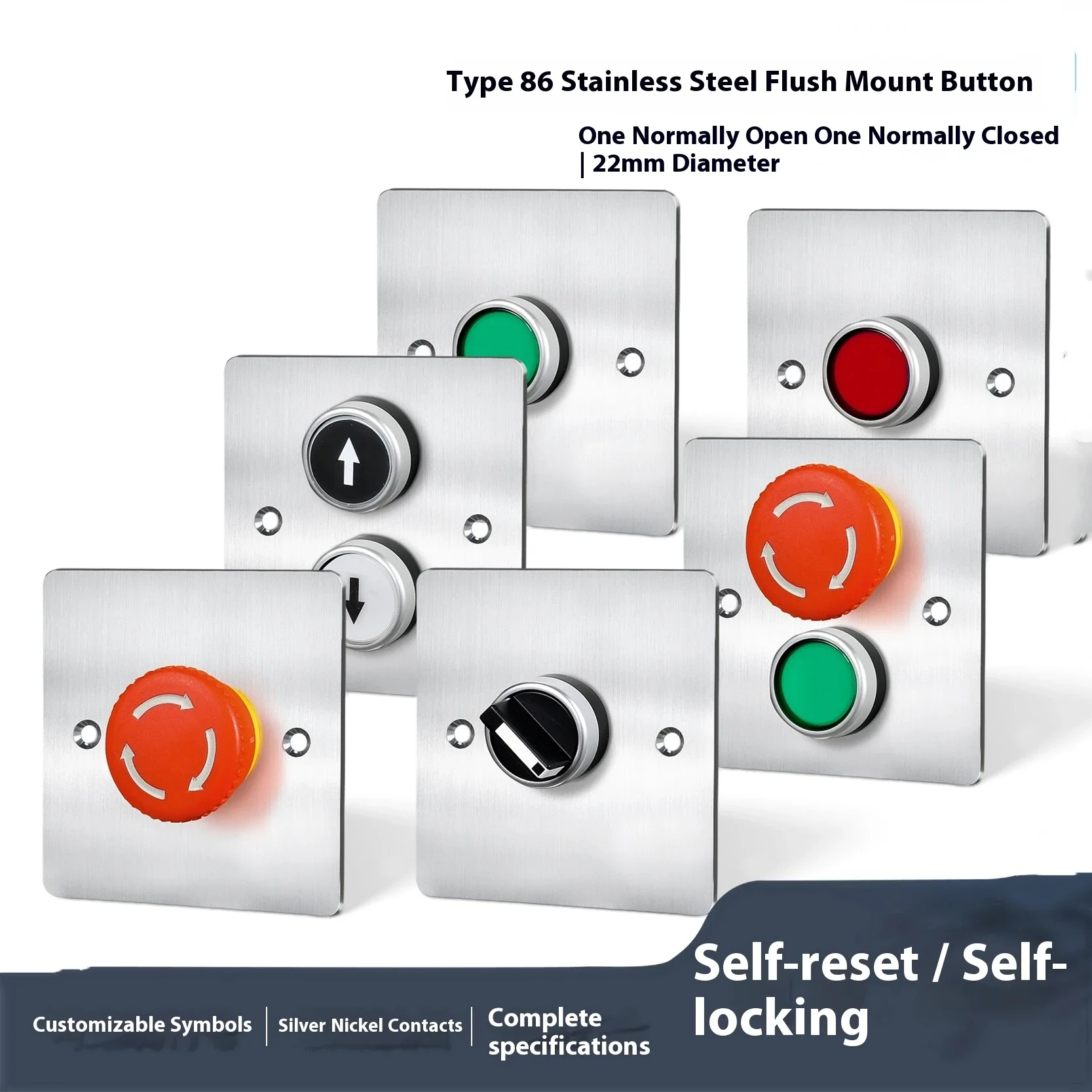 Stainless Steel 86 Type Wall Concealed Emergency Control Box - Remote Fan And Elevator Start/Stop Button Switch Control Panel
Stainless Steel 86 Type Wall Concealed Emergency Control Box - Remote Fan And Elevator Start/Stop Button Switch Control Panel