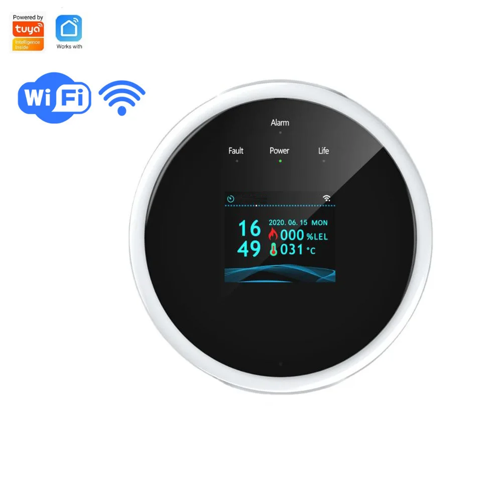 Wifi Natural Gas Sensor Combustible Household Smart LPG Gas Alarm Detector Leakage Sensor Wifi Temperature Detectors
Wifi Natural Gas Sensor Combustible Household Smart LPG Gas Alarm Detector Leakage Sensor Wifi Temperature Detectors
