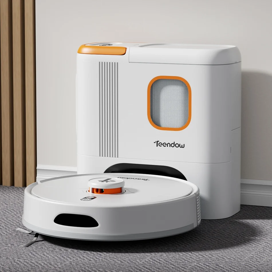 Teendow Remote Control Smart Self Emptying Robot Sweeping Automatic Cleaning Mopping Robot Vacuum Cleaner
Teendow Remote Control Smart Self Emptying Robot Sweeping Automatic Cleaning Mopping Robot Vacuum Cleaner