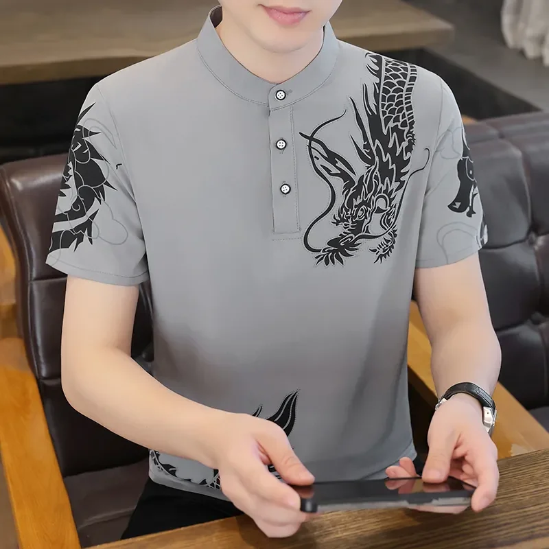 Summer Men's Cardigan Casual Trend New Chinese Style Short-sleeved Retro National Style Tang Suit Hanfu
Summer Men's Cardigan Casual Trend New Chinese Style Short-sleeved Retro National Style Tang Suit Hanfu