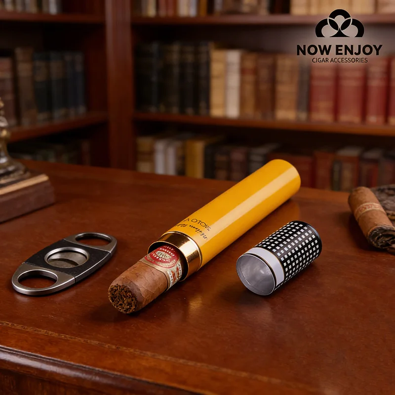 Portable waterproof cigar humidifier tube with cedar wood chips for cigar storage aluminum Suitable for travel and outdoor use.
Portable waterproof cigar humidifier tube with cedar wood chips for cigar storage aluminum Suitable for travel and outdoor use.