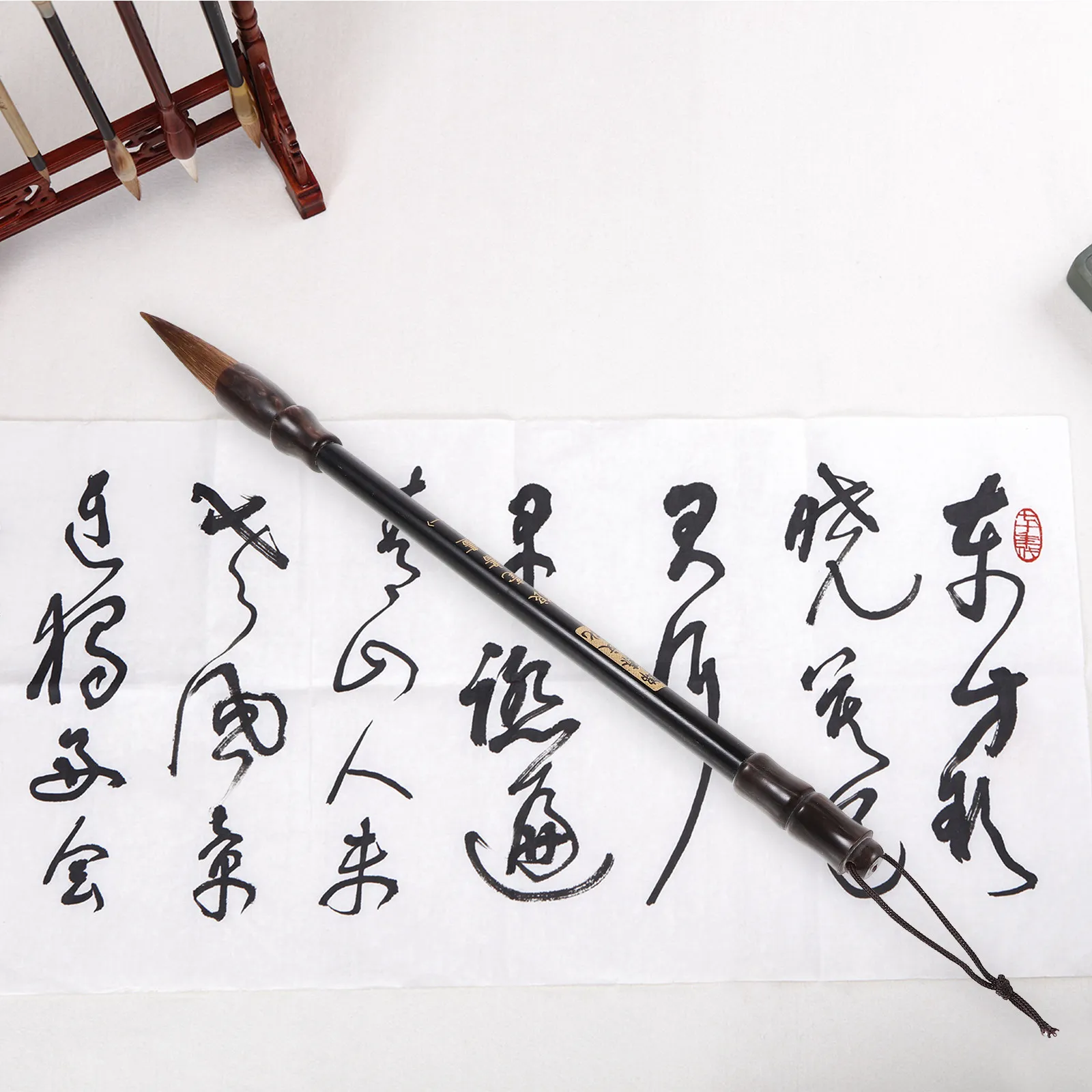 1Pcs Premium Chinese Calligraphy Brush Pen Large Size Dakuai Style Wool Hair Brush for Ink Painting Calligraphy Learning
1Pcs Premium Chinese Calligraphy Brush Pen Large Size Dakuai Style Wool Hair Brush for Ink Painting Calligraphy Learning