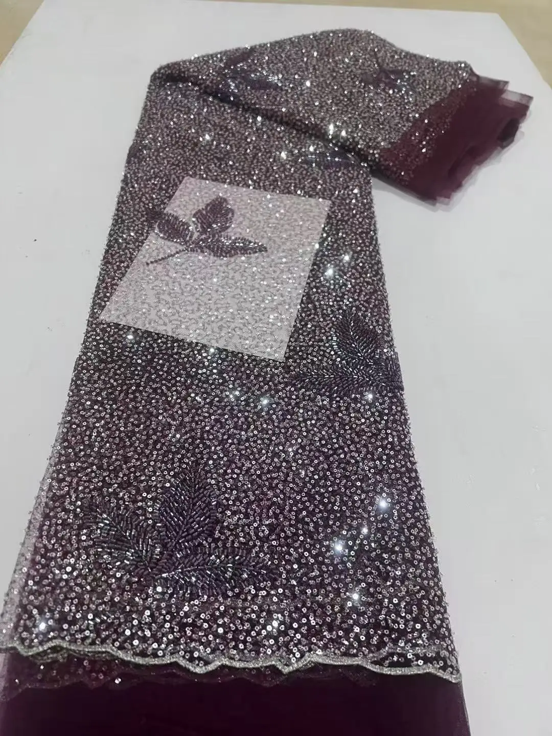 High Quality Fashion French Mesh Embroidery Sequins Beads Lace Fabric African Nigerian Lace Fabric For Wedding Dress Party
High Quality Fashion French Mesh Embroidery Sequins Beads Lace Fabric African Nigerian Lace Fabric For Wedding Dress Party