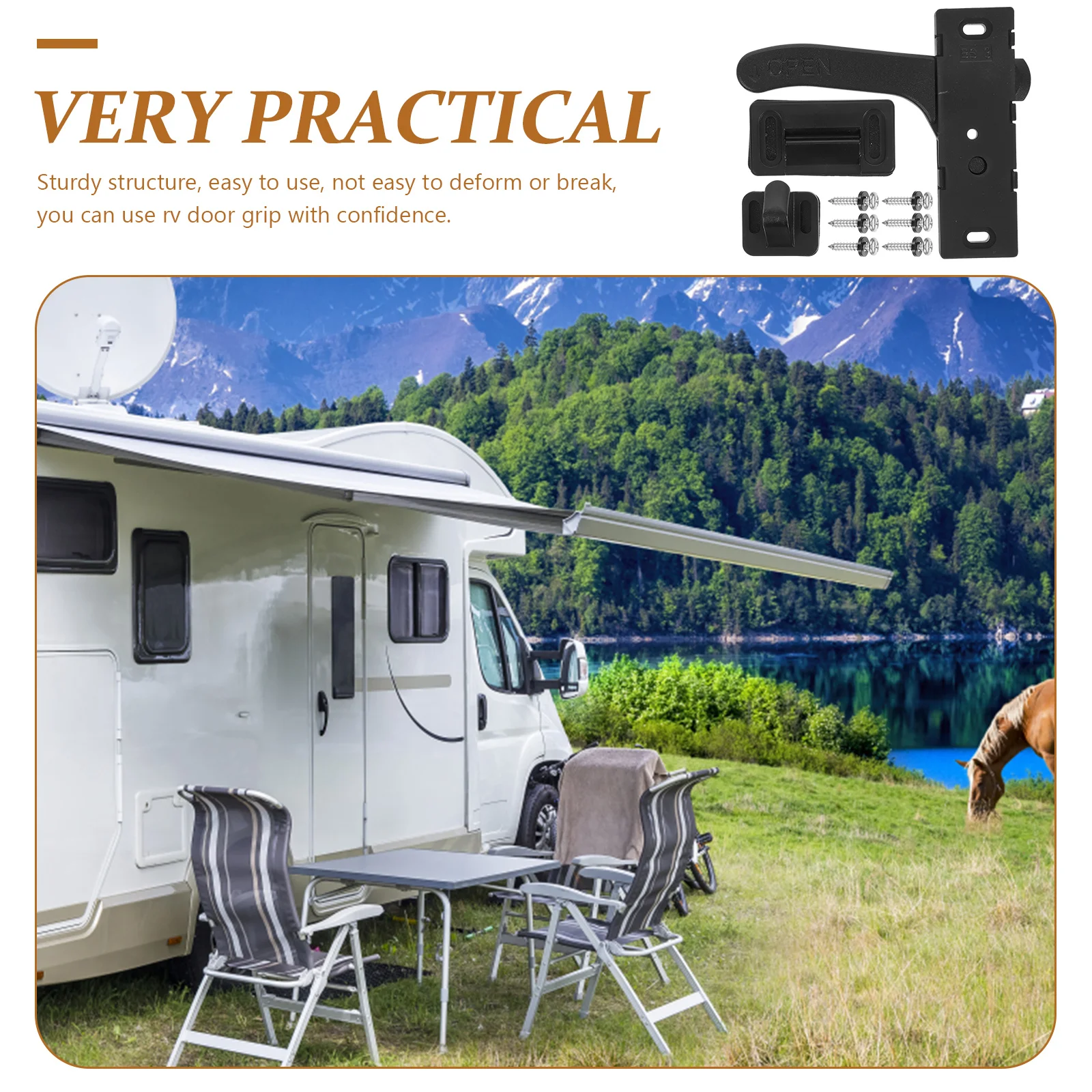 RV Screen Door H Sturdy Grip Trailer Camper Accessories Door Roller Durable Lightweight Practical Hardware
RV Screen Door H Sturdy Grip Trailer Camper Accessories Door Roller Durable Lightweight Practical Hardware