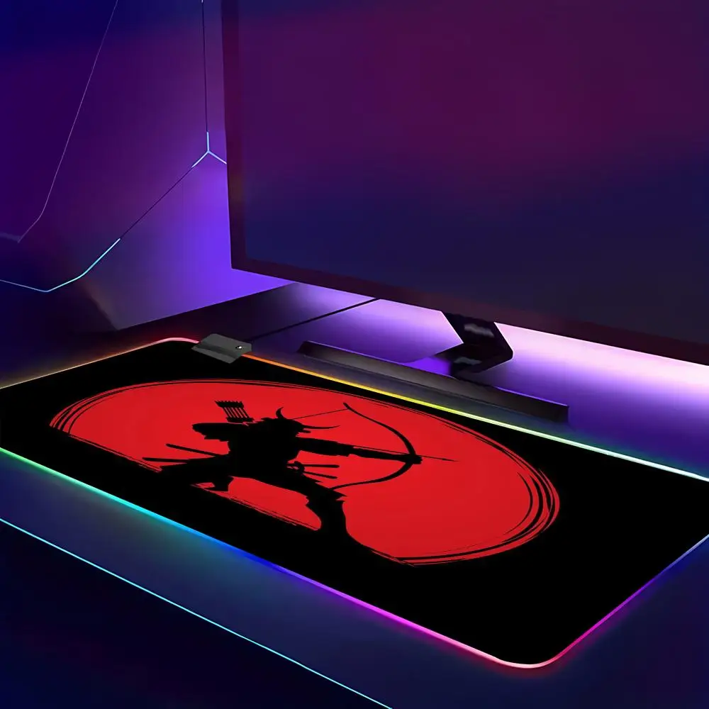 RGB Samurai Warrior Mouse Pad Gamer Computer Accessories Keyboard Table Mat Black Company Gaming Laptop Desk Accessory HYBXAXC
RGB Samurai Warrior Mouse Pad Gamer Computer Accessories Keyboard Table Mat Black Company Gaming Laptop Desk Accessory HYBXAXC