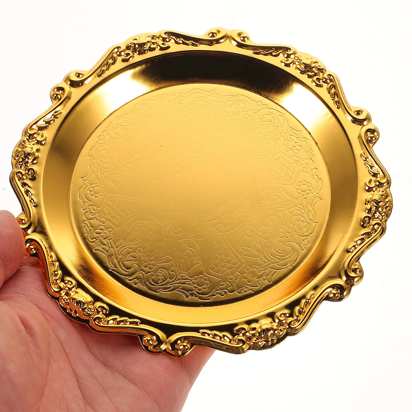 Iron Nut Snack Tray Golden Vintage for Fruits Dessert Chocolate Cookie Lightweight Portable Compact Size Home Picnic Use
Iron Nut Snack Tray Golden Vintage for Fruits Dessert Chocolate Cookie Lightweight Portable Compact Size Home Picnic Use