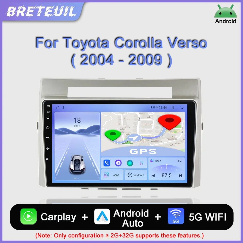 For Toyota Corolla Verso AR10 2004-2009 Android Car Radio Multimedia Video PlayerNavigation GPS Carplay Touch Screen Auto Stereo
For Toyota Corolla Verso AR10 2004-2009 Android Car Radio Multimedia Video PlayerNavigation GPS Carplay Touch Screen Auto Stereo