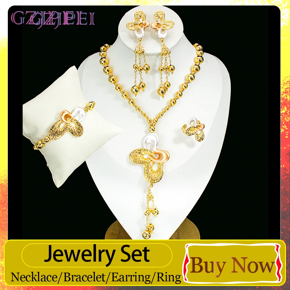 GZJPEI 2026 New Tassel Jewelry Set Exquisite Italy Bridal Wedding Jewelry Accessories For Mother's Day Gift Valentine's Day Gift
GZJPEI 2026 New Tassel Jewelry Set Exquisite Italy Bridal Wedding Jewelry Accessories For Mother's Day Gift Valentine's Day Gift