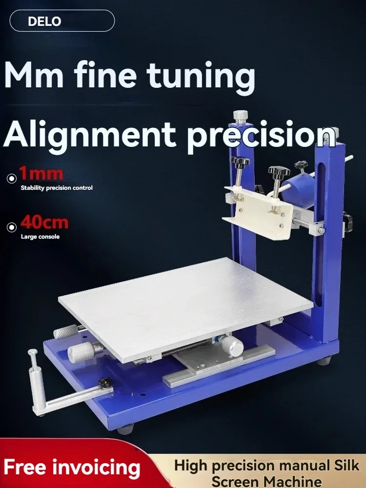 Hot Sale New 30X40cm High Precision Manual Silk Printing Table Handprint Table Screen Printing Machine Screen Printer
Hot Sale New 30X40cm High Precision Manual Silk Printing Table Handprint Table Screen Printing Machine Screen Printer