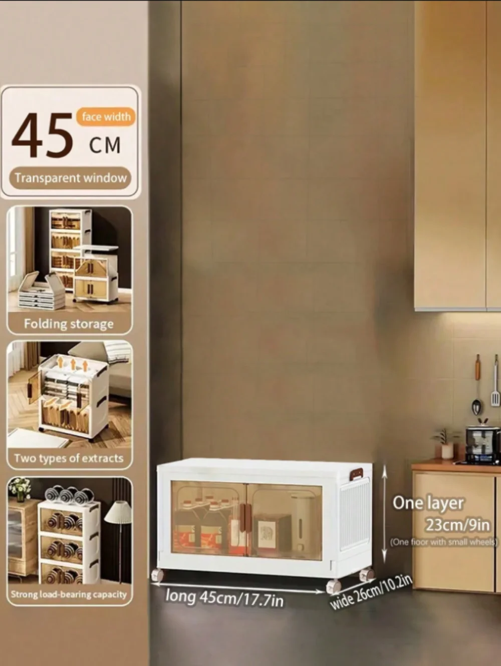 1 layers Super Large MultiLayer Storage Cabinet, Wardrobe With Wheels And Magnetic Doors, DustProof And Foldable Storage B
1 layers Super Large MultiLayer Storage Cabinet, Wardrobe With Wheels And Magnetic Doors, DustProof And Foldable Storage B