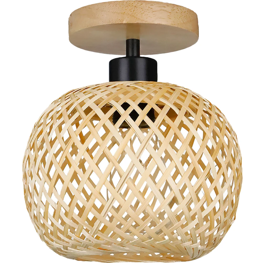 Bamboo Wood Ceiling Light Retro Farmhouse Fixture Weaving Lamp Vintage Metal Lighting For Room Balcony Corridor
Bamboo Wood Ceiling Light Retro Farmhouse Fixture Weaving Lamp Vintage Metal Lighting For Room Balcony Corridor