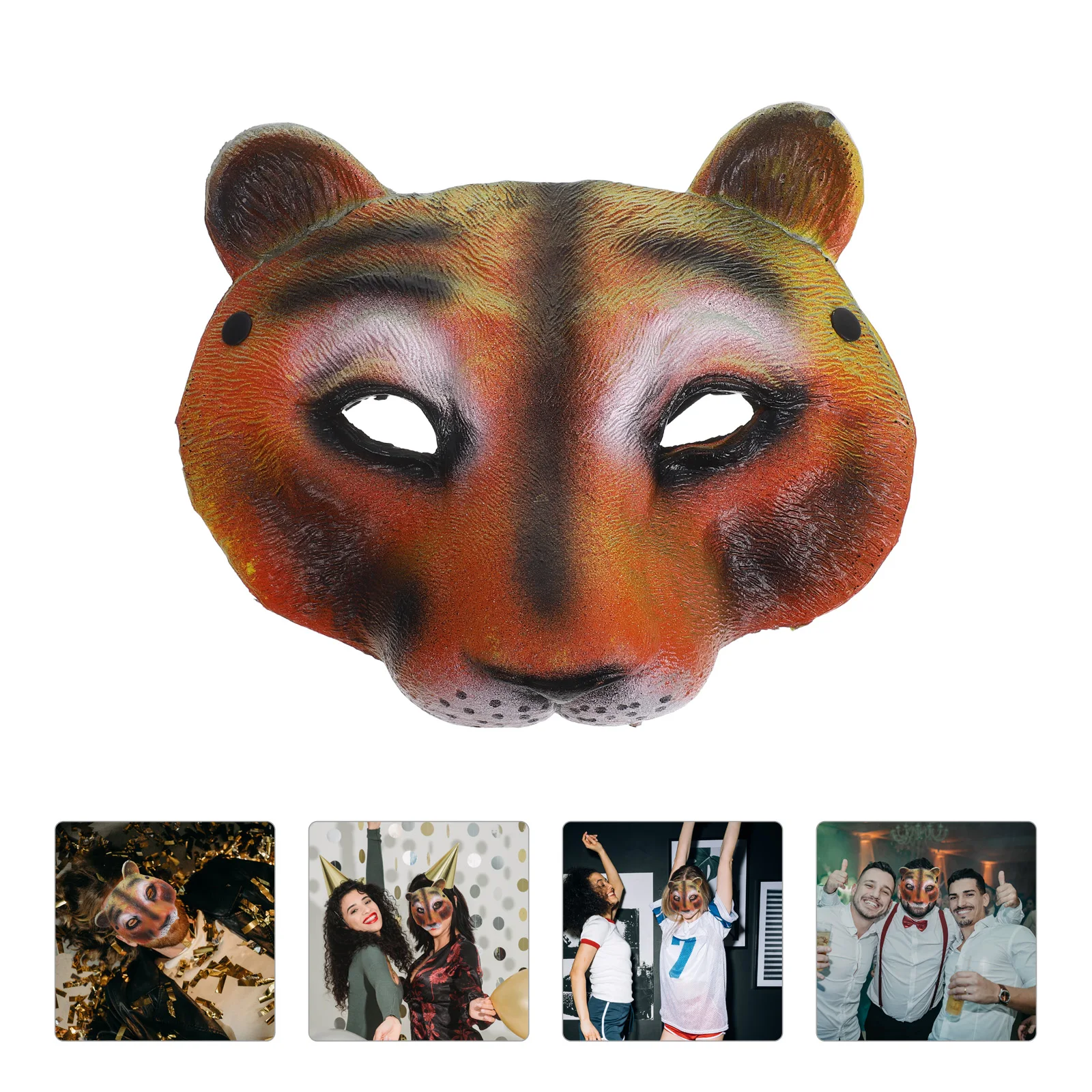 3D Animal Half Face Halloween Costume Mens Leopard Lion Cosplay Wild Fierce Pu Mask Adjustable Elastic Comfortable For Adults
3D Animal Half Face Halloween Costume Mens Leopard Lion Cosplay Wild Fierce Pu Mask Adjustable Elastic Comfortable For Adults