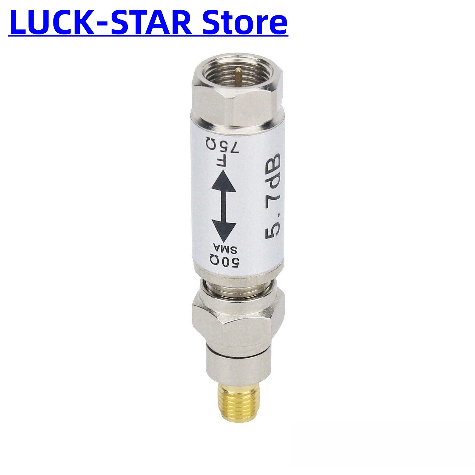 0-3GHz SMA Female to F Male Connector 50-75ohm Impedance Converter Radio Parts
0-3GHz SMA Female to F Male Connector 50-75ohm Impedance Converter Radio Parts
