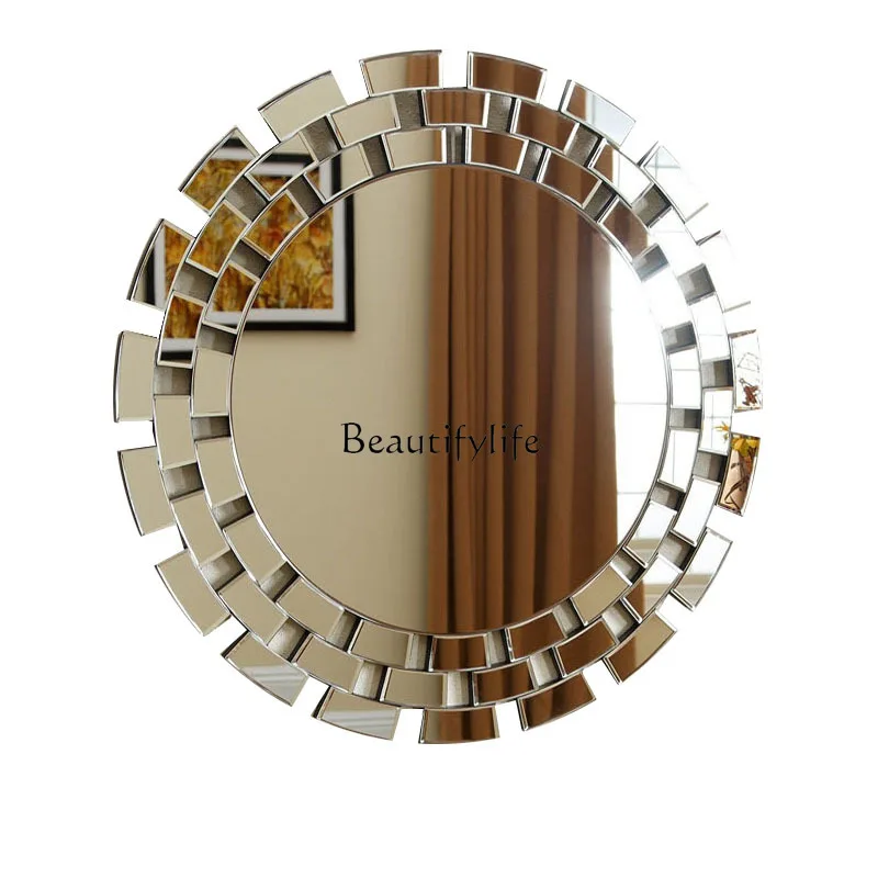 Nordic round wall mirror modern simple bathroom mirror living room dining room background wall
Nordic round wall mirror modern simple bathroom mirror living room dining room background wall