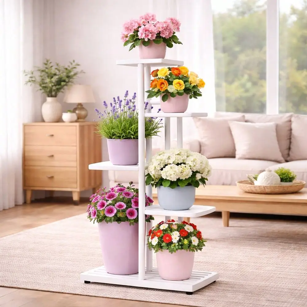 5 Tier Flower Stand Indoor Outdoor White Metal Plant Display Rack Multi Layer Flower Pot Shelf For Living Room Balcony Garden C
5 Tier Flower Stand Indoor Outdoor White Metal Plant Display Rack Multi Layer Flower Pot Shelf For Living Room Balcony Garden C