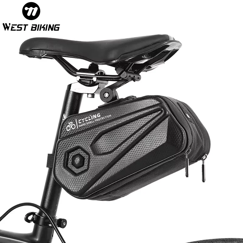 WEST BIKING Bicycle Tail Bag 2.6L Capacity Reflective Cycling Saddle Bag Waterproof Hard Shell Pouch MTB Road Bike Accessories
WEST BIKING Bicycle Tail Bag 2.6L Capacity Reflective Cycling Saddle Bag Waterproof Hard Shell Pouch MTB Road Bike Accessories