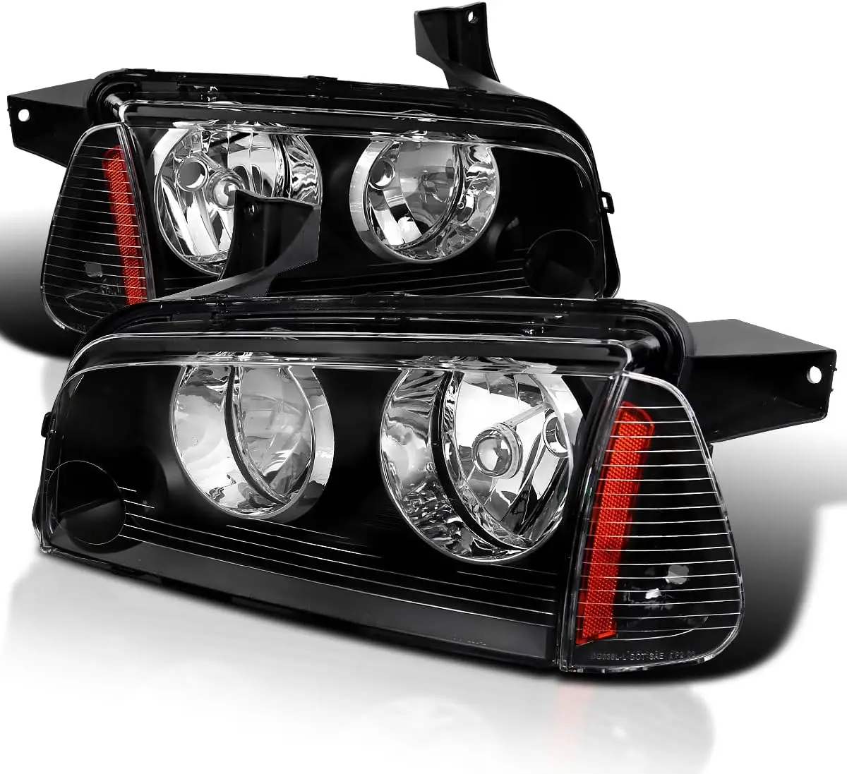 Черные фары + угловые фары, совместимые с 2006-2010 Dodge Charger L + R, пара фар, лампы в сборе
Черные фары + угловые фары, совместимые с 2006-2010 Dodge Charger L + R, пара фар, лампы в сборе