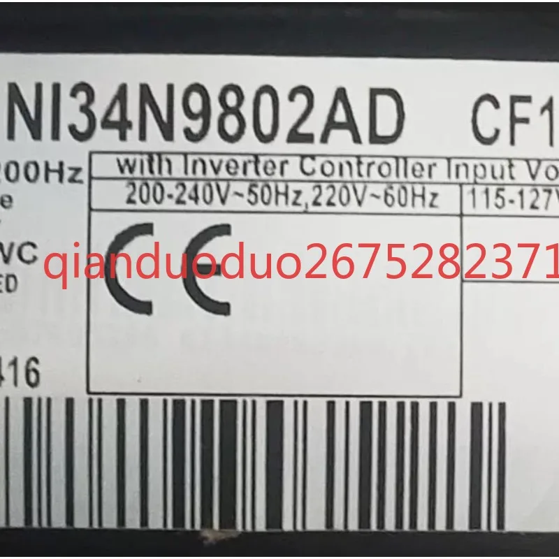 Suitable for Samsung Refrigerator Inverter Compressor EU4A5Q-L2X MSV4A1A NC4AV80ALR Nl34N9802AD
Suitable for Samsung Refrigerator Inverter Compressor EU4A5Q-L2X MSV4A1A NC4AV80ALR Nl34N9802AD