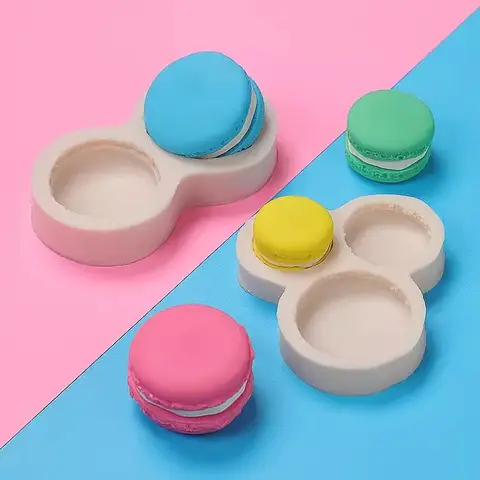 Macaron Silicone Molds Fondant Cake Mold Chocolate Dessert Mould Kitchen Baking Cake Decorating Tools Polymer Clay Molds