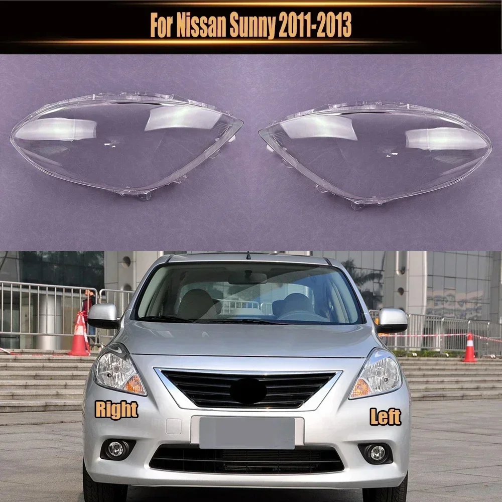 For Nissan Sunny 2011-2013 Headlamp Cover Transparent Shade Lamp Headlight Shell Lens Plexiglass Replace Original Lampshade
For Nissan Sunny 2011-2013 Headlamp Cover Transparent Shade Lamp Headlight Shell Lens Plexiglass Replace Original Lampshade