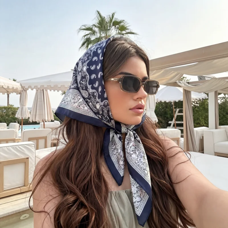 Women's Silk Scarf Fashion Turban Square Hijab Handkerchief Headscarf Bandana Neckerchief Shawl Headband Luxury Print Wraps
Women's Silk Scarf Fashion Turban Square Hijab Handkerchief Headscarf Bandana Neckerchief Shawl Headband Luxury Print Wraps